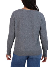 Load image into Gallery viewer, Lucky Brand Women&#39;s V-Neck Sweater Medium Heather Grey L
