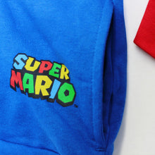 Load image into Gallery viewer, Boys 8-20 Nintendo Super Mario Bros Overall Zip Hoodie Blue/Red L=14/16
