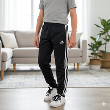 Load image into Gallery viewer, NWT Adidas ESSENTIAL 3-STRIPE Track Pants Black/White S(8)
