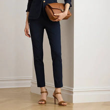 Load image into Gallery viewer, Lauren Ralph Lauren Womens Knit Skinny Dress Pants Lauren Navy 4
