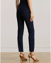 Load image into Gallery viewer, Lauren Ralph Lauren Womens Knit Skinny Dress Pants Lauren Navy 4
