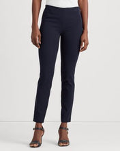 Load image into Gallery viewer, Lauren Ralph Lauren Womens Knit Skinny Dress Pants Lauren Navy 4
