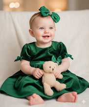 Load image into Gallery viewer, Rare Editions Dress &amp; Bloomer 2-Piece Set Holiday Outfit Girl 6-9 Mo Hunter
