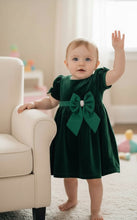 Load image into Gallery viewer, Rare Editions Dress &amp; Bloomer 2-Piece Set Holiday Outfit Girl 6-9 Mo Hunter
