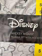 Load image into Gallery viewer, Mickey Mouse Short Pajama Set with Pockets Size S Women's Grey

