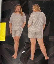 Load image into Gallery viewer, Mickey Mouse Short Pajama Set with Pockets Size S Women's Grey
