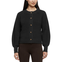 Load image into Gallery viewer, Banana Republic Women's Button Front Cardigan Black L
