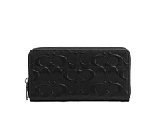 Load image into Gallery viewer, Coach Accordion Wallet In Signature Leather Black
