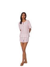 Load image into Gallery viewer, LAUREN RALPH LAUREN Women&#39;s 2-Pc. Cotton Boxer Pijamas Set XL
