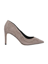 Load image into Gallery viewer, AllSaints Zehra Studded Pump in Taupe Suede 9
