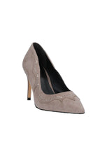 Load image into Gallery viewer, AllSaints Zehra Studded Pump in Taupe Suede 9
