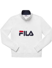 Load image into Gallery viewer, Fila Greer 1/4 Zip White Small
