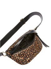 Load image into Gallery viewer, MICHAEL KORS Slater Extra-Small Leopard Print Calf Hair Sling Pack
