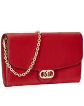 Load image into Gallery viewer, LAUREN RALPH LAUREN Leather Medium Adair Wallet Crossbody Red
