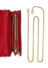 Load image into Gallery viewer, LAUREN RALPH LAUREN Leather Medium Adair Wallet Crossbody Red
