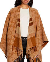 Load image into Gallery viewer, Coach Reversible Signature Cape Natural
