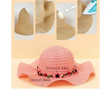 Load image into Gallery viewer, Andrea&#39;s Deals Breathable Pink Sun Hat with Ruffles Brim
