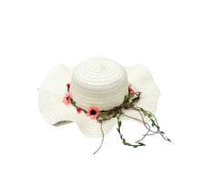 Load image into Gallery viewer, Andrea&#39;s Deals Breathable White Sun Hat with Ruffles Brim
