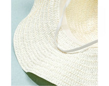 Load image into Gallery viewer, Andrea&#39;s Deals Breathable White Sun Hat with Ruffles Brim
