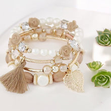 Load image into Gallery viewer, AD Leaf &amp; Tassel Beaded Bracelet Kit
