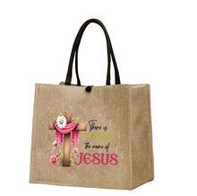 Load image into Gallery viewer, AD Cross Flower Print Tote Bag
