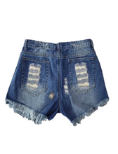 Load image into Gallery viewer, AD Women&#39;s Summer Casual Flag Print Jean Shorts S
