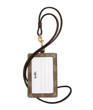 Load image into Gallery viewer, Coach Id Lanyard In Signature Canvas Khaki/Saddle 2
