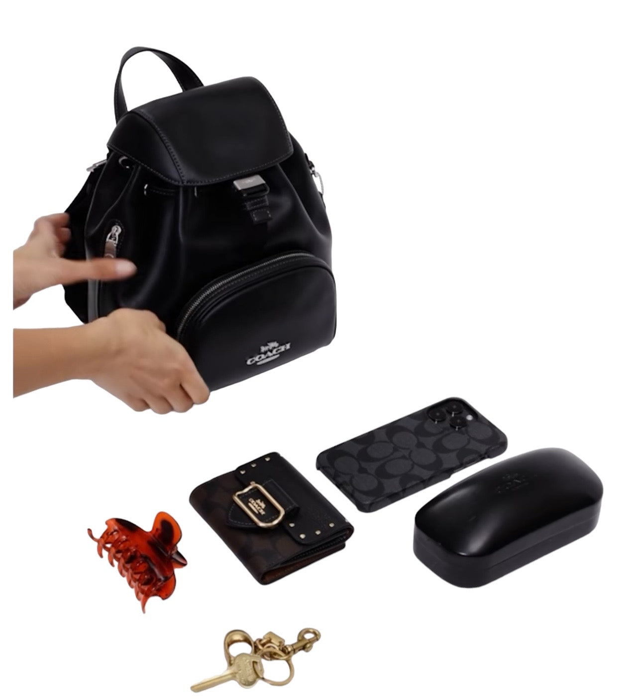 美品coachブラックレザーリュックLEATHER PACE BACKPACK Coach Pace Backpack (Black) – The Factory KL