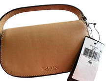 Load image into Gallery viewer, Lauren Ralph Lauren Mini Tanner Leather Convertible Clutch Buff
