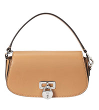 Load image into Gallery viewer, Lauren Ralph Lauren Mini Tanner Leather Convertible Clutch Buff
