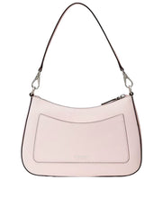 Load image into Gallery viewer, LRL Silver Hardware Danni 26 Crosshatch Leather Medium Shoulder Bag
