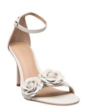 Load image into Gallery viewer, Lauren Ralph Lauren Allie Floral Leather Sandals 9B Soft White
