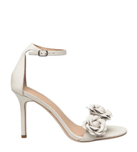 Load image into Gallery viewer, Lauren Ralph Lauren Allie Floral Leather Sandals 9B Soft White
