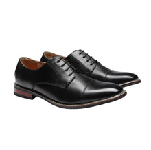 Load image into Gallery viewer, Bruno Marc Men&#39;s Classic Cap-Toe Formal Oxford Shoes 10 Black
