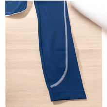 Load image into Gallery viewer, Peloton PS121 Move Mission Seamed Leggings Blue Women&#39;s Size S
