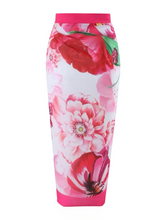 Load image into Gallery viewer, Music Festival European and American Two-piece Swimsuit Set Rose M Hot Pink
