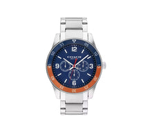 Load image into Gallery viewer, Men’s Coach Casey Watch, 42 mm Orange/Navy
