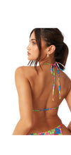 Load image into Gallery viewer, AD Summer Women’s Triangle Strap Spaghetti 2-piece Bikini Split Swimwear Multi M
