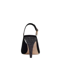 Load image into Gallery viewer, Coach Black Sutton Slingback Pump With Recycled Glitter 9
