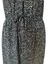 Load image into Gallery viewer, Women&#39;s Universal Thread Maxi Dress Cream Black Print Spaghetti Strap SIZE M

