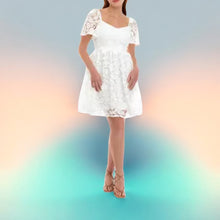 Load image into Gallery viewer, French Connection Cecilia Cabello Lace Dress Summer White 8
