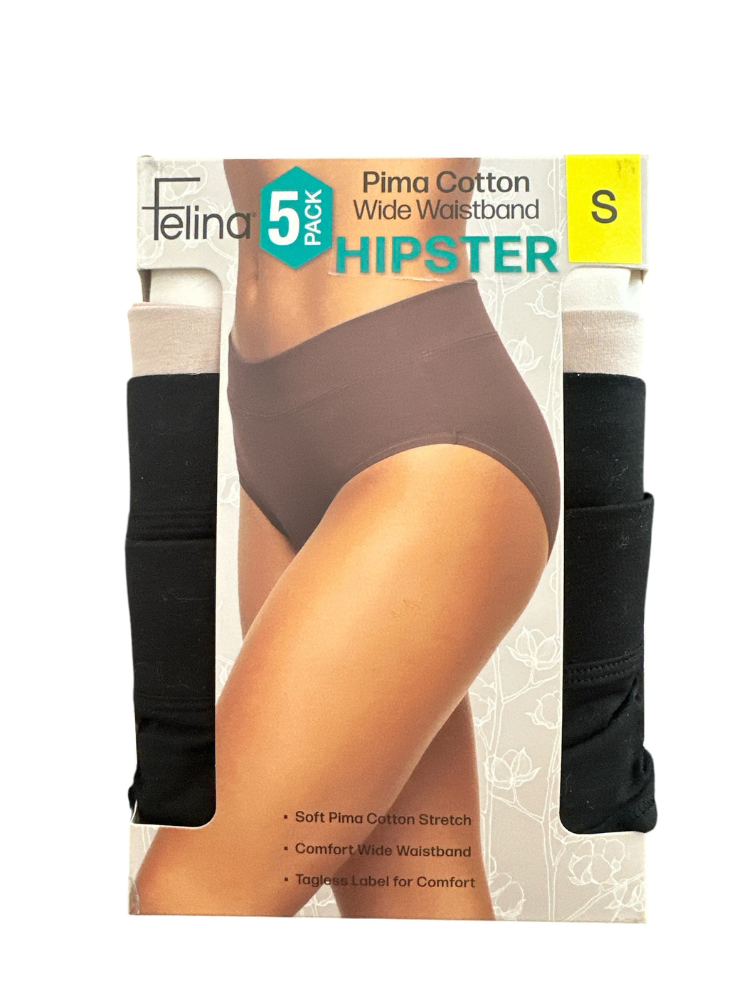 Felina Women's Hipster 5-pack Black/Multi S