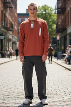 Load image into Gallery viewer, Goodfellow &amp; Co Men's Vintage Long Sleeve Henley T-Shirt Red L
