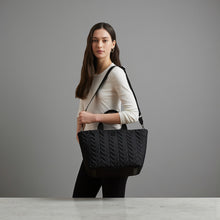 Load image into Gallery viewer, Lauren Ralph Lauren Quilted Extra Large Stevie Zip Tote Bag Black/Black
