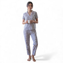 Load image into Gallery viewer, Karen Neuburger 2 Piece Pajama Set Natural Stretch Grey L
