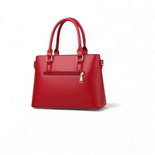 Load image into Gallery viewer, AD Womens Handbags Leather Satchel Shoulder Bag Tote Red/Gold
