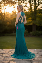 Load image into Gallery viewer, Abby Paris Teal Bridal/Bridesmaids Gown STYLE #981010 Size 12
