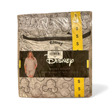 Load image into Gallery viewer, Mickey Mouse Short Pajama Set with Pockets Size S Women's Grey
