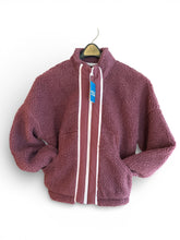 Load image into Gallery viewer, DSG Girls' Cozy Fleece Rose Coffee Full Zip Jacket Size XL
