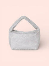 Load image into Gallery viewer, Gorgeous A New Day Crystal Mesh Handbag - Silver
